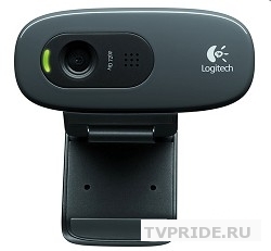 Веб-камера Logitech HD C270, USB 2.0, 1280720, 5Mpix foto, Mic, Black
