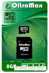 Карта памяти MicroSD 8Gb Oltramax Class4