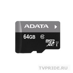 Карта памяти MicroSD 64Gb A-DATA UHS-I Class 10