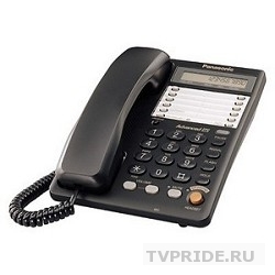 Телефон KX-TS2365RUB черный 16-зн ЖКД, однокноп.набор 20 ном., автодозвон, спикерфон 