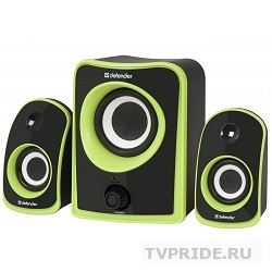 Колонки Defender JamSation S10 Black-Green 2.1, 5W2x2.5W