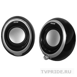 BBK CA-201S 2.0 черный/серебристый 6Вт портативные
