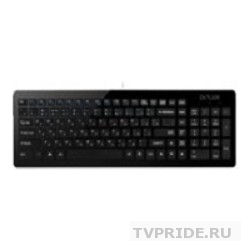 Клавиатура DELUX "ОМ - 01" Slim, USB черная,ММ