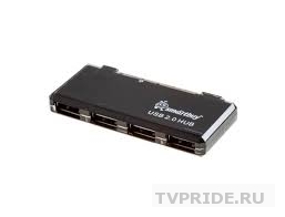 Концентратор USB HUB Smart Buy 6110 черный 4 порта, USB 2.0