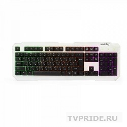 Клавиатура проводная с подсветкой Smartbuy ONE 332 USB бело-черная SBK-332U-WK