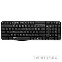 Клавиатура Rapoo E1050 черный USB Беспроводная 2.4Ghz