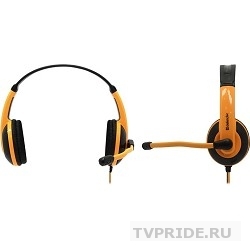 Наушники Defender Warhead G-120 черный  оранжевый, кабель 2 м