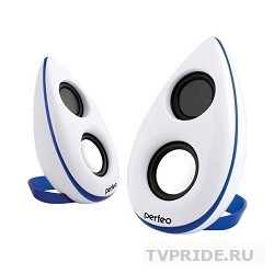 Колонки Perfeo "Rocket" 2х3 Вт RMS, бел USB