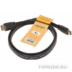 Кабель HDMI- HDMI 1м плоский