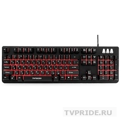 Клавиатура Гарнизон GK-300G игровая металл, подсветки, USB, черный