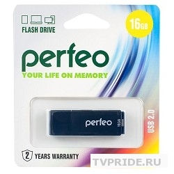 Perfeo USB Drive 16GB C04 Black PF-C04B016