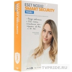 NOD32-ESM-1220BOX-1-3 ESET NOD32 Smart Security Family - универсальная лицензия на 1 год на 3 устр