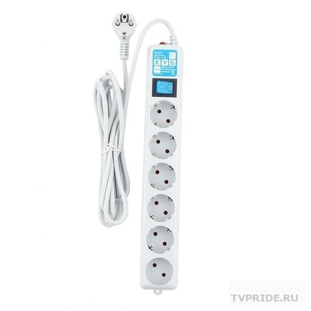 Сетевой фильтр 3м 6 розеток PowerCube PRO фильтр В/Ч помех