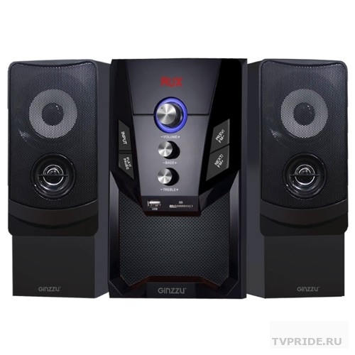 Колонки Ginzzu GM-415 2.1, 50W/BT/USB/SD/FM/ДУ