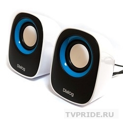 Колонки Dialog Colibri AC-06UP BLACK-WHITE 6W RMS, питание от USB