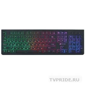 Клавиатура Oklick 440ML черный USB slim LED 1196537