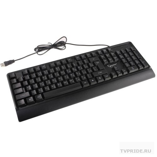 Клавиатура Gembird KB-220L с подстветкой, USB, черный, 104 клавиши, подсветка Rainbow, кабель 1.5м,