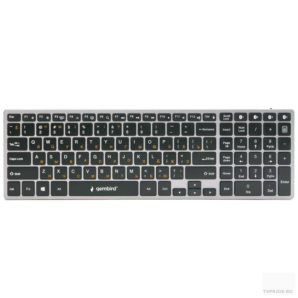 Клавиатура беспроводная BT Gembird KBW-2, 4 устройств
