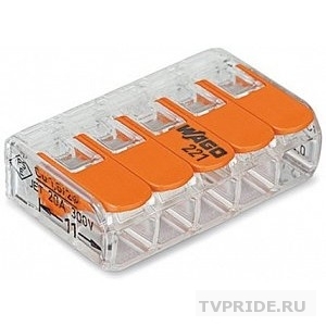 Клемма компактная Wago 221-415 5х0, 2-4, 0 кв.мм