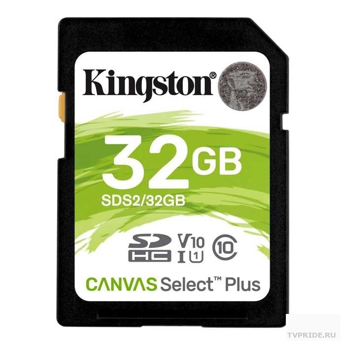 Карта памяти SD 32GB Kingston SDS2/32GB SDXC Class 10, UHS-I