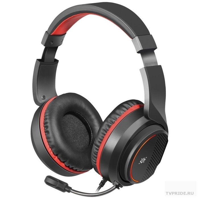 Наушники Defender Apex черныйкрасный, провод 1.8 м 64525