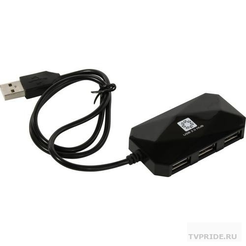 Концентратор USB HUB 5bites Концентратор HB24-207BK 4USB2.0 / USB 60CM / BLACK