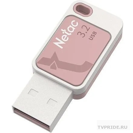 Накопитель Flash USB 64Gb Netac UA31 USB2.0, розовая