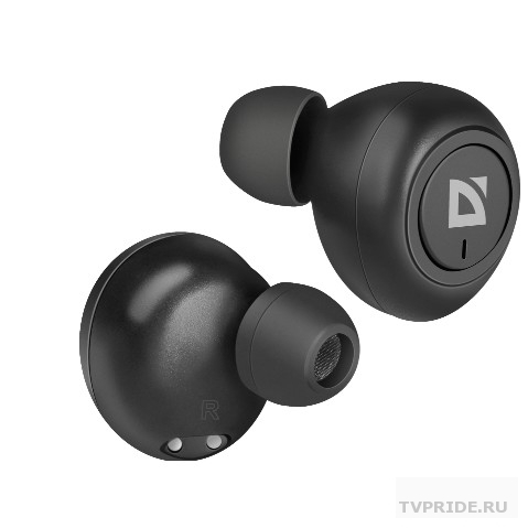 Наушники Defender Twins 638 черный,TWS, Bluetooth