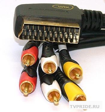Кабель Proleader SCART - 3 RCA 1,2м