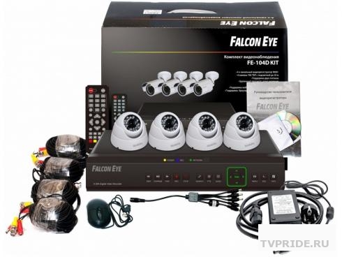 Комплект видеонаблюдения 4-х канальный FE-104AHD-KIT ДАЧА