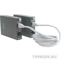 D-Link DMC-920R/B10A WDM медиаконвертер с 1 портом 10/100Base-TX и 1 портом 100Base-FX с разъемом SC ТХ 1310 нм RX 1550 нм для одномодового оптического кабеля до 20 км