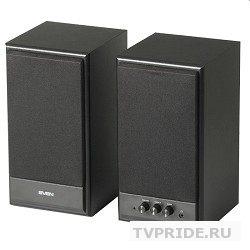 SVEN SPS-702, черная кожа 2.0, 2х20 Вт