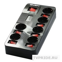 SVEN Фильтр Fort PRO 1.8 м 6 евророзеток черный