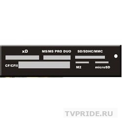USB 2.0 Card reader SD/SDHC/MMC/MS/microSD/xD/CF, 3.5" черный GR-116B