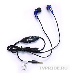 Наушники Dialog EP-121V Blue с регулятором громкости
