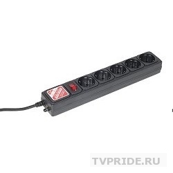PowerCube Фильтр B, 3.0м, 5 евророзеток SPG-B-10-Black, черный