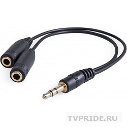 Аудио-переходник DEFENDER jack 3.5mm разветвитель на два разъема jack 3.5mm 63001