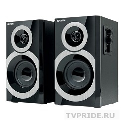 SVEN SPS-619, чёрный акустическая система 2.0, мощность 2х10 ВтRMS