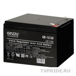 Ginzzu Батарея GB-12120 свинцово-кислотный, необслуживаемый, технология AGM, клемма 5/7мм