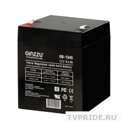 Ginzzu Батарея GB-1245 свинцово-кислотный, необслуживаемый, технология AGM, клемма 5/7мм