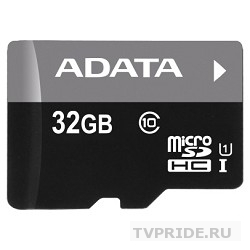 Micro SecureDigital 32Gb A-DATA AUSDH32GUICL10-RA1 MicroSDHC Class 10 UHS-I, SD adapter