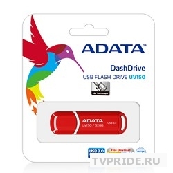 A-DATA Flash Drive 32Gb UV150 AUV150-32G-RRD USB3.0, Red
