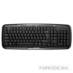 Клавиатура DELUX "DLK-6200" Slim, MM, USB черная