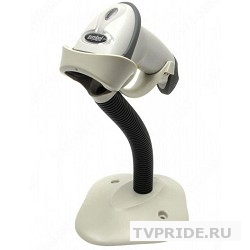 Zebra LS2208 LS2208-SR20001R-UR белый ручной лазерный сканер штрих-кода, USB, CBA-U01-S07ZAR cable, 20-61019-01R Stand