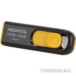 A-DATA Flash Drive 32Gb UV128 AUV128-32G-RBY USB3.0, Black-Yellow