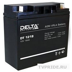 Delta DT 1218 18А/ч, 12В свинцово- кислотный аккумулятор