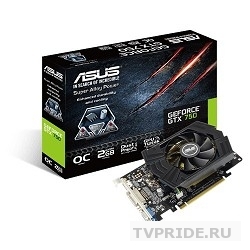 ASUS GTX750-PHOC-2GD5 RTL 2Gb, DDR5, GTX750, 128bit, D-Sub, DVI, HDMI, PCI-E