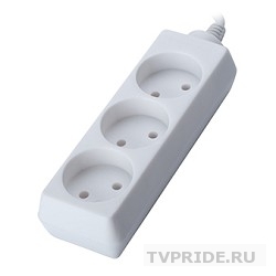 SVEN Удлинитель Standard 2G-3/3m, белый  3 розетки 