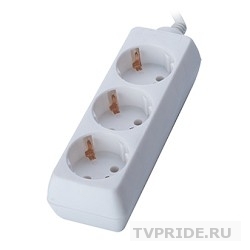 SVEN Удлинитель Standard 3G-3/3m, белый  3 розетки 