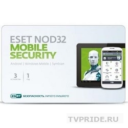 NOD32-ENM2-NSCARD-1-1 ESET NOD32 Mobile Security - карта на 3 устройства на 1 год 310244